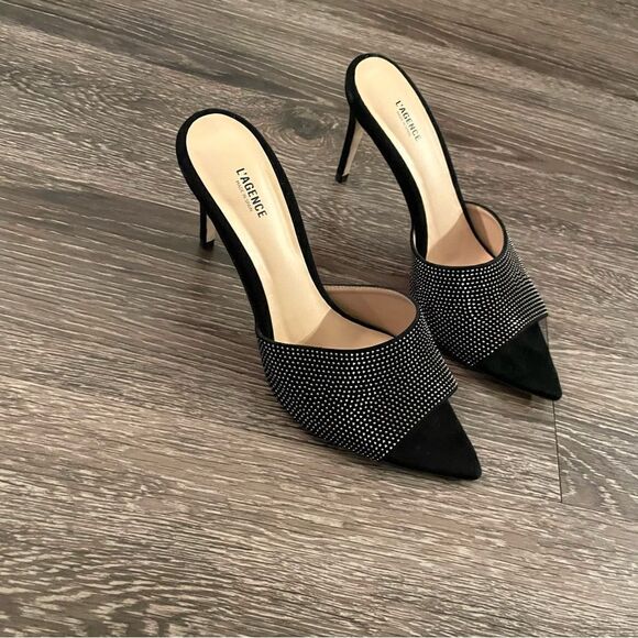 L'AGENCE Roxanne Embellished Mule Sandals - Picture 3 of 7